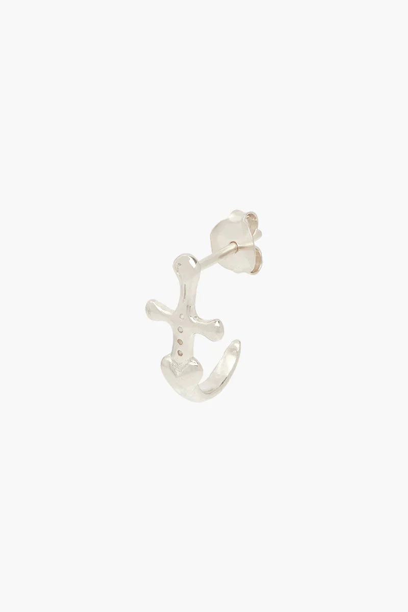 Chic Curved Anchor Earrings