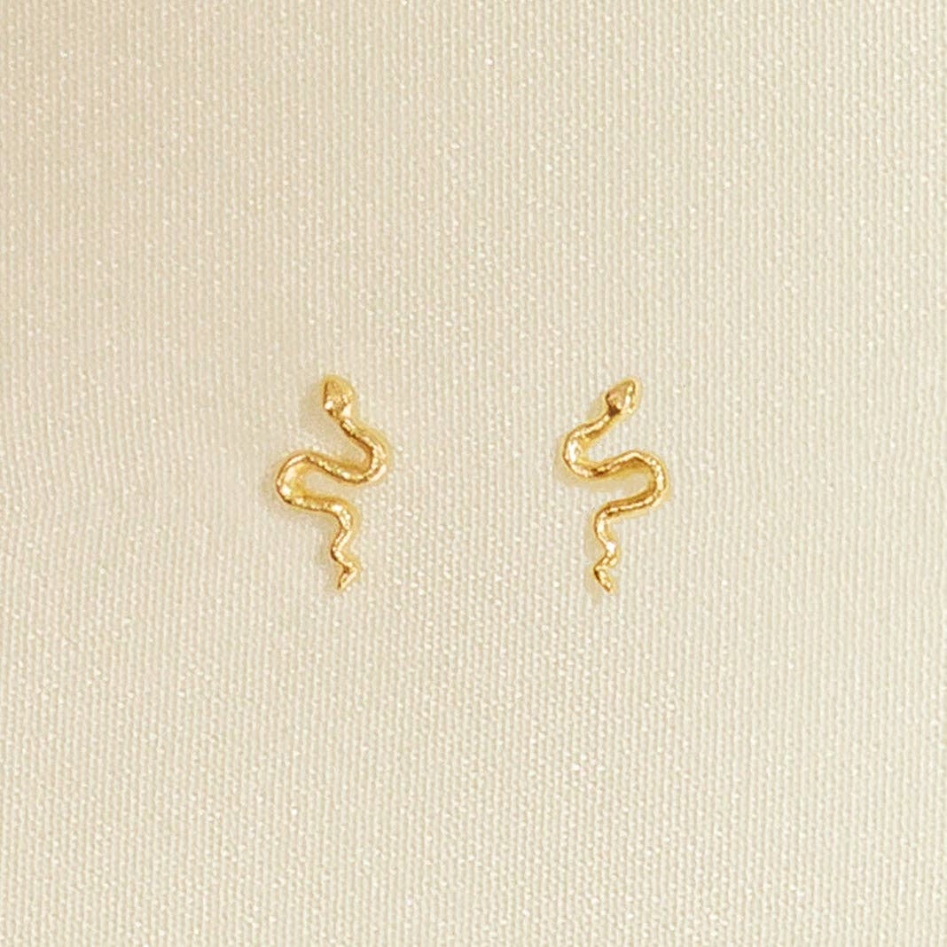 Spiral Twist Stud Earrings